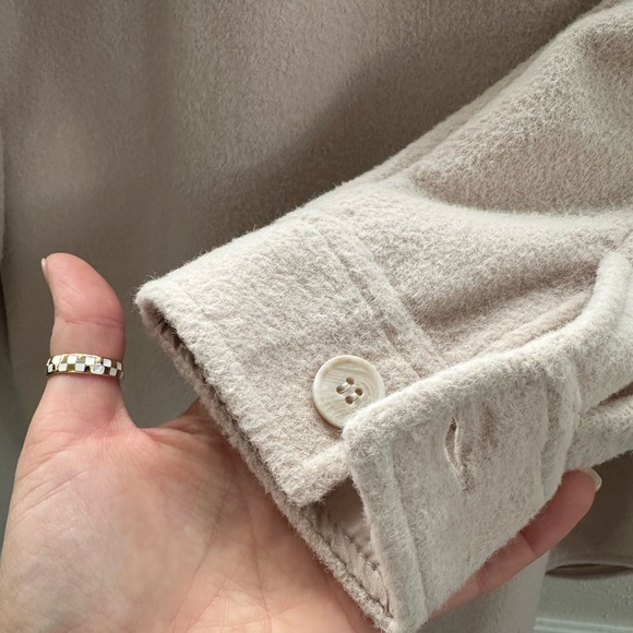 Joie button up flannel Tan - Picture 5 of 8